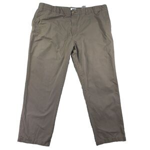 HB Harbor Bay Continuous Comfort Flat Front Pants Men's Size 50x32 Big Man Brown